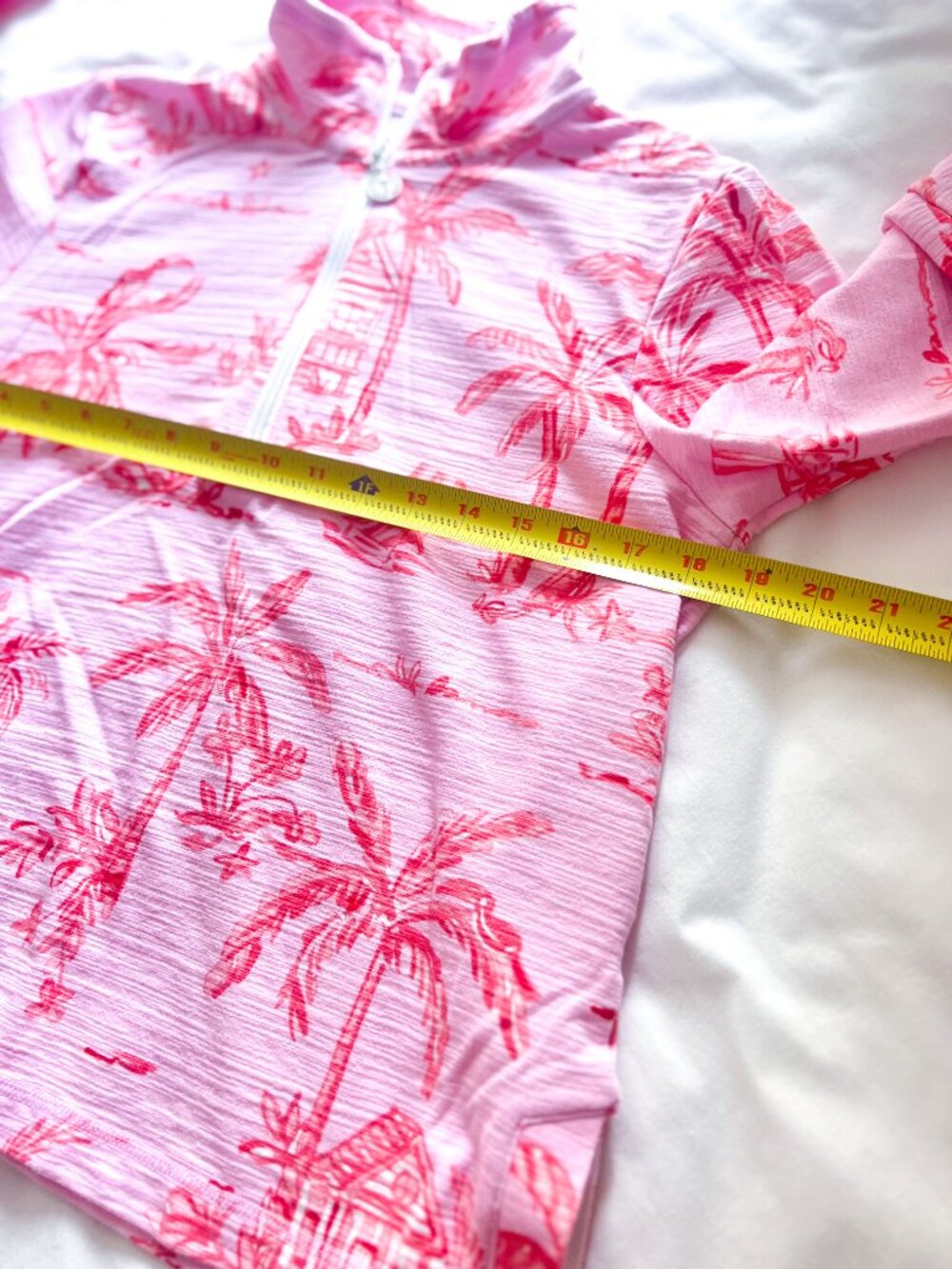 Talbots Cozy Crush Beach Villa Half Zip Pullover Pink UPF 50 Resort Size Small - Picture 8 of 11